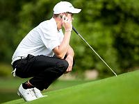zIMG 7652 UNDER16 2016  Tuesday, august 30, 2016 - Golf Club Le Betulle, BIELLA (Italy): Wilko Nienaber (RSA) lines up a putt on No.13 during the first round of the 10th Reply Italian International Under 16 Championship ‘Teodoro Soldati Trophy’ - Copyright © 2016 Roberto Caucino
